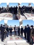 حضور کارکنان دانشکده فنی وحرفه ای امام علی (ع)طبس در گلزار شهدای گمنام 5