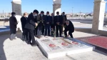 حضور کارکنان دانشکده فنی وحرفه ای امام علی (ع)طبس در گلزار شهدای گمنام 4