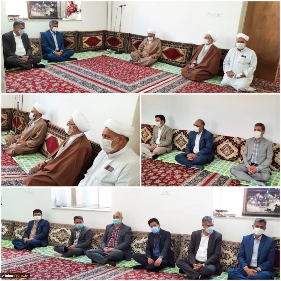 دیدار ریاست و جمعی از همکاران آموزشکده با امام جمعه محترم طبس جهت عرض تبریک سال نو و ارائه گزارش عملکرد 2