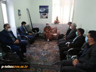 دیدار مدیر کل فرهنگی دانشگاه فنی وحرفه ای کشور با امام جمعه شهرستان طبس 2