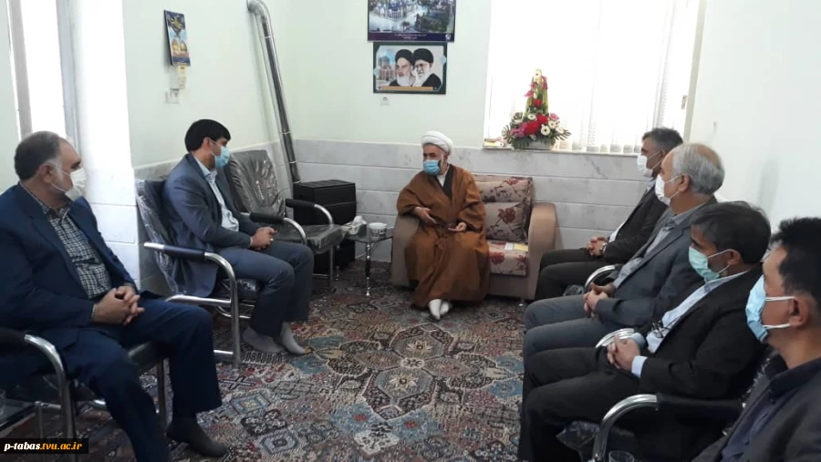 دیدار مدیر کل فرهنگی دانشگاه فنی وحرفه ای کشور با امام جمعه شهرستان طبس 3