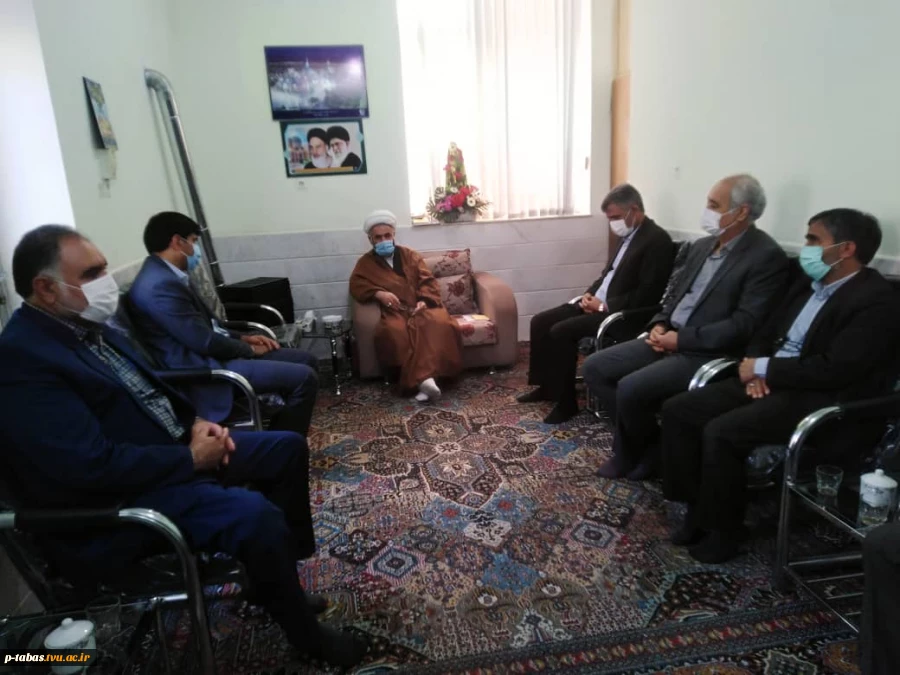 دیدار مدیر کل فرهنگی دانشگاه فنی وحرفه ای کشور با امام جمعه شهرستان طبس 4