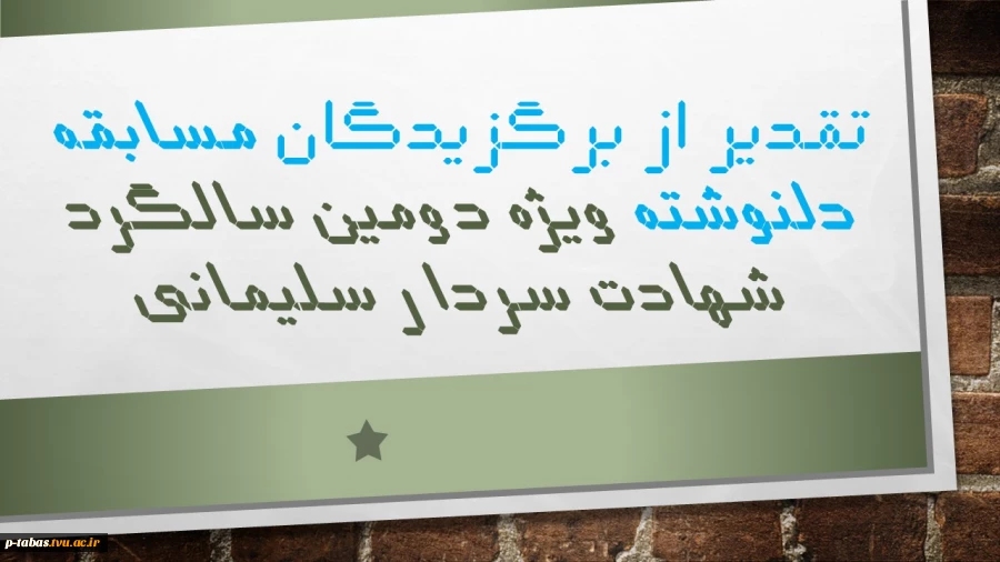 تقدیر از برگزیدگان مسابقه دلنوشته سردار سلیمانی  3