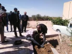 کاشت نهال  روز درختکاری توسط همکاران آموزشکده فنی و حرفه ای طبس در محل آموزشکده 14