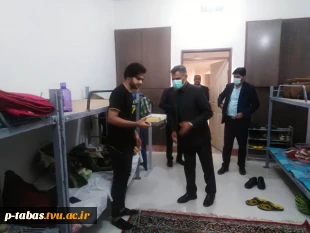 بازدید رئیس آموزشکده فنی امام علی (ع) طبس و کارکنان از خوابگاه پسران به مناسبت هفته خوابگاه ها 4