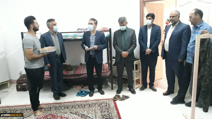 بازدید رئیس آموزشکده فنی امام علی (ع) طبس و کارکنان از خوابگاه پسران به مناسبت هفته خوابگاه ها 6