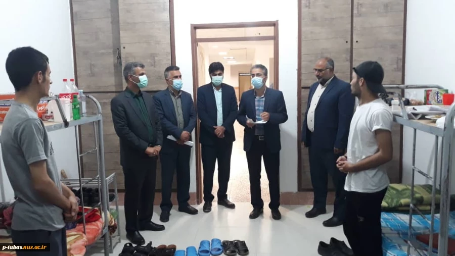 بازدید رئیس آموزشکده فنی امام علی (ع) طبس و کارکنان از خوابگاه پسران به مناسبت هفته خوابگاه ها 7