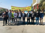 حضور پر شکوه مردم و همکاران ، اساتید و دانشجویان آموزشکده فنی طبس در راهپیمایی ۱۳ آبان 4