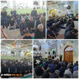حضور دانشگاهیان دانشکده فنی و حرفه‌ای طبس در مراسم سوگواری شهادت آیت‌الله رئیسی